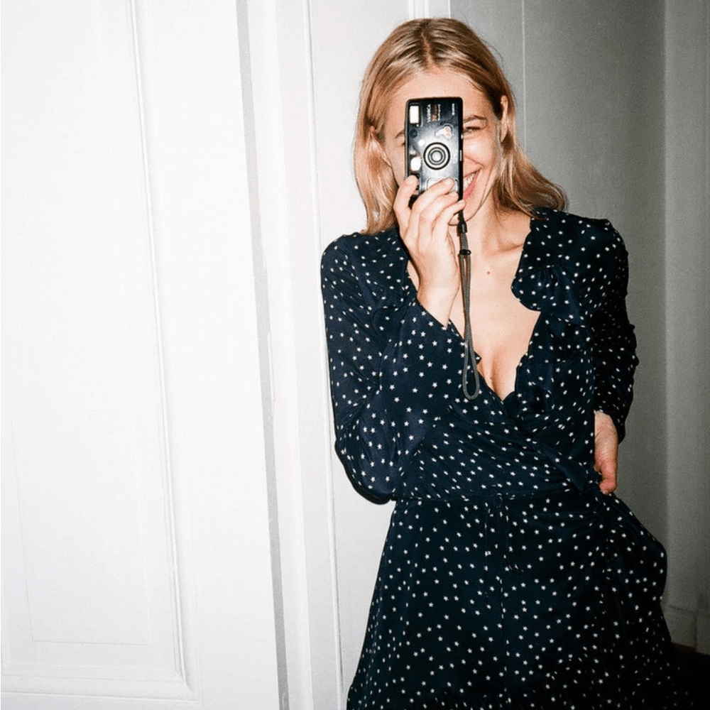 Alexandra dress in navy star S